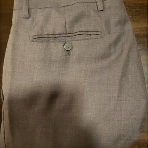 Zegna Grey Polyester Regular Fit Trousers